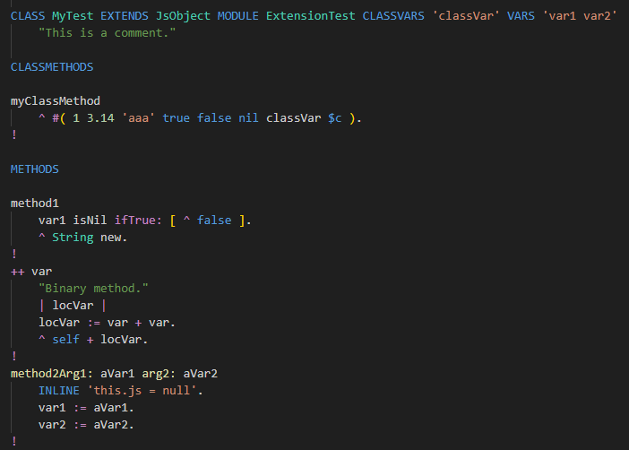SmallJS code example