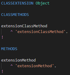 Class extension